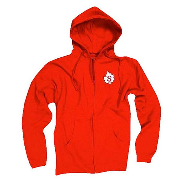 Sauce Hockey Sauce Hockey Men's Hoodie Canada Maple Leaf ZipUp