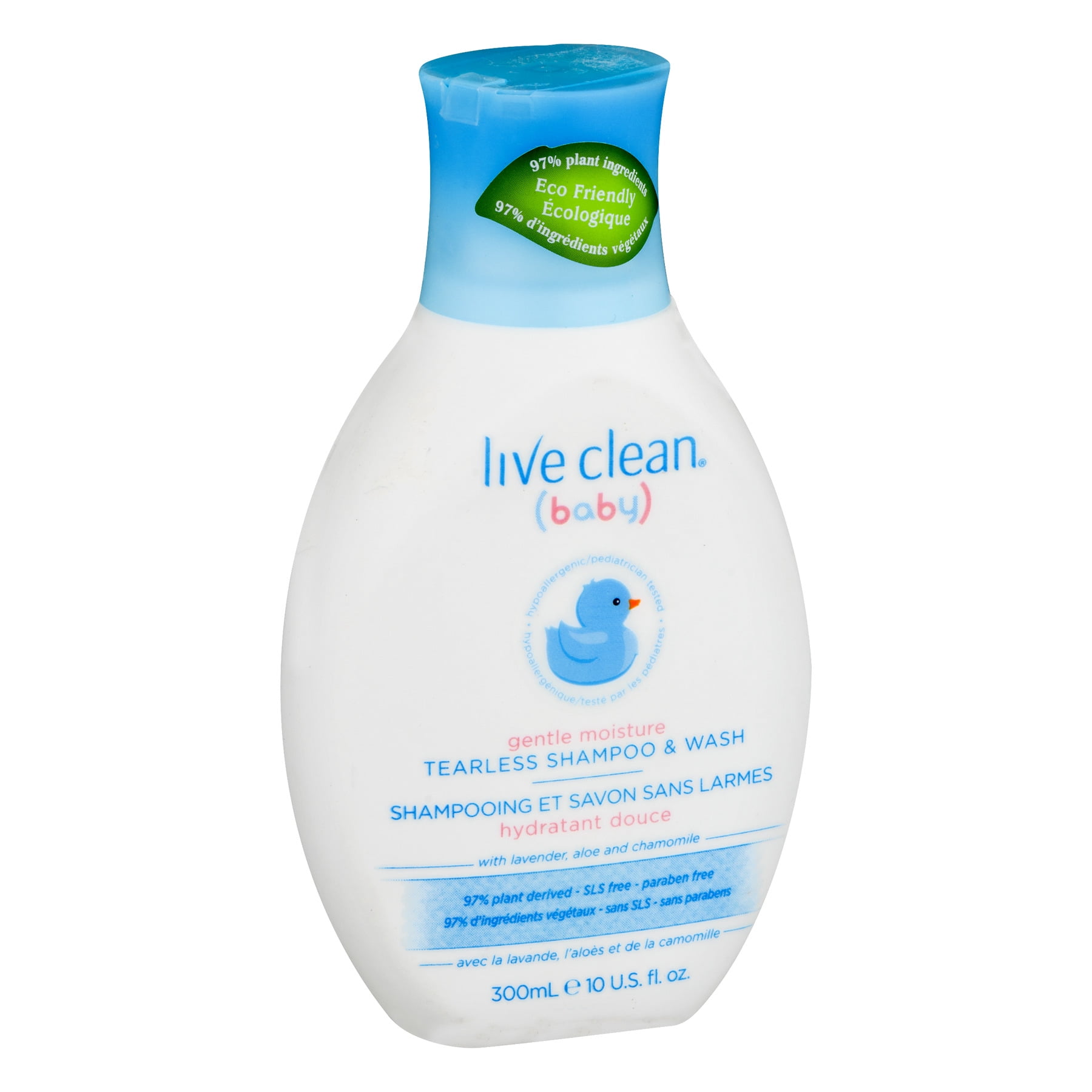 live clean baby gentle moisture tearless shampoo & wash