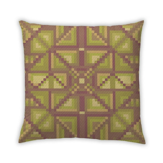 Ahgly Company Outdoor Square Contemporary Throw Pillow, 18 inch by 18 inch