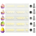 thumbnail image 5 of 5PCS Large Piping Tips Set,  Stainless Steel Cake Decorating Tips, Frosting Icing Tips for Cupcakes, Cake, Cookie and Decorating (Dishwasher Safe), 5 of 7