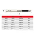 thumbnail image 3 of 10Pcs Cross Magnetic Screwdriver Bit Alloy Steel Anti-Slip Long Drill Bits Ph2, 3 of 8