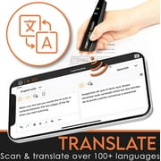 Scanmarker Reader – Digital Scanner Pen with OCR, Text-to-Speech Translation Support for Dyslexia and Learning Difficulties – Compatible with Multiple Devices – Black