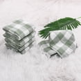 thumbnail image 6 of PiccoCasa Cotton Kitchen Tea Towel Set Lattice Pattern, 34x34cm, Green, 6PCS, 6 of 7