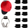 thumbnail image 1 of Black - 10 Hat Racks, Baseball Cap Wall Hanging, Glued Hat Rack, Hat Towel Rack, Door Organizer, Piece, 1 of 5