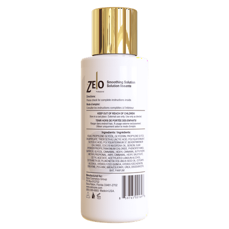 ZELO Smoothing Brazilian Keratin Hair Treatment Kit - Eliminates Frizz, Straightens Hair and Helps Keep Smooth, Shiny, Silky Hair For All Hair Types.
