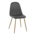 thumbnail image 2 of LumiSource Pebble Contemporary Dining Chairs, Gray/Natural Wood, Set Of 2 Chairs, 2 of 7
