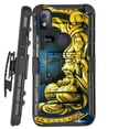 thumbnail image 1 of DALUX Hybrid Kickstand Holster Phone Case Compatible with T-Mobile REVVL 4 (2020) - Golden Moon, 1 of 2