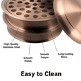 thumbnail image 3 of Mayur Exports 2 Holy Wine Serving Trays with a Cover Stainless Steel 2 Holy Cup Trays with Cover - (Copper), 3 of 5