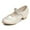 Champagne, variant on Stelle Girls Mary Jane Shoes Low Heel Princess Wedding Flower Girl Dress Shoes,Non-Slip Diamond Ankle Strap Party Flats for Kids,White