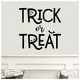 thumbnail image 3 of Trick or Treat (print) square Vinyl Lettering Wall Decal Halloween Decals and Stickers Wall Decor Craft - Size: 20"H x 20"L - Color: Black, 3 of 6