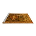 thumbnail image 2 of Ahgly Company Machine Washable Indoor Rectangle Persian Yellow Traditional Area Rugs, 7' x 10', 2 of 4