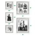 thumbnail image 6 of Stonebriar Collection 5 Piece Rectangular Metal Wall Gallery Frame Set, Silver, 6 of 7