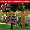 thumbnail image 5 of Grave Decorations for Cemetery Memorial Stake with Red Rose | Sympathy Gift and Remembrance Gift for Loss of Mom | Metal Yard Art for Cemetery Lawn | Outdoor Garden Decor 1 Piece, 5 of 8