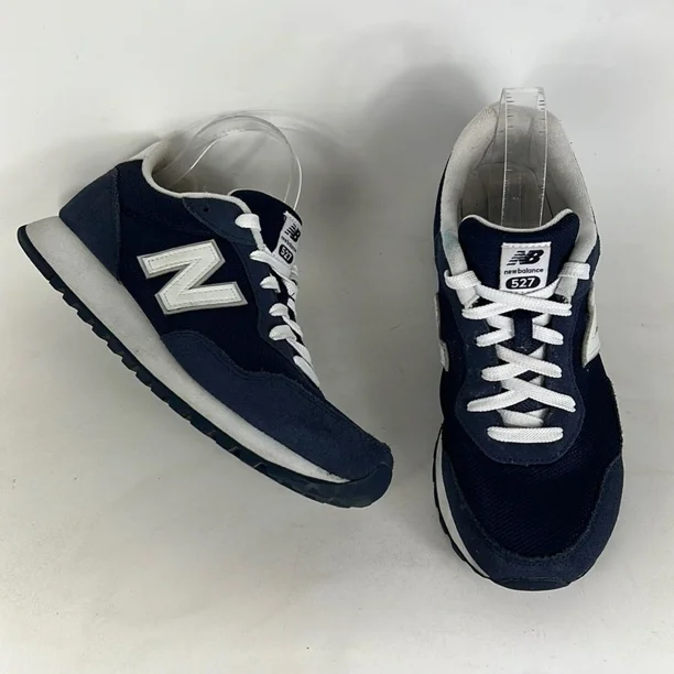 New Balance 527 athletic shoes mens size 8?blue?white minimalist lace up