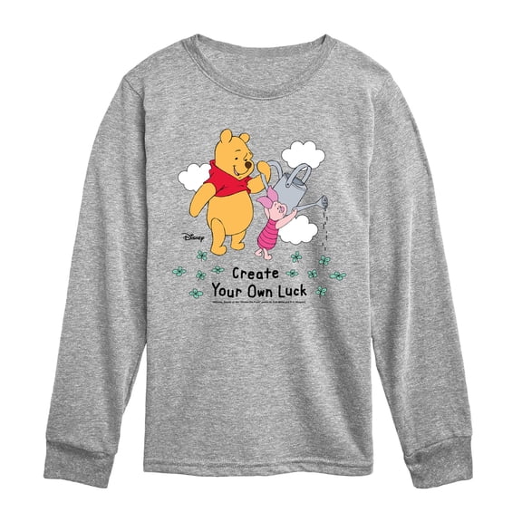 Winnie the Pooh - Create Own Luck - Youth Boys Long Sleeve Graphic T-Shirt