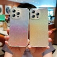 thumbnail image 6 of SaniMore for iPhone 14 Pro Case, Glitter Gradient Full Camera Lens Protection Luxury Plating Cute Bling Clear Shockproof Slim Phone Cover Shockproof Bumper for Women Girls for iPhone 14 Pro, Black, 6 of 9