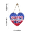 thumbnail image 3 of CuiLiyq 4th of July Wooden Welcome Door Hanger, Patriotic Memorial Day USA 250th Anniversary Sign for Front Porch Wall Entryway Home Decor, 3 of 7