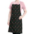 thumbnail image 5 of Black Bigfoot and Tree Pattern Apron-Garden Aprons for Women with Pockets-Cotton Linen Waterproof Kitchen Cooking Gardening Aprons Adjustable for Kitchen,Cooking,BBQ and Salon 33x27 Inch, 5 of 7