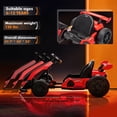 thumbnail image 4 of Go kart for Kids Ages 6 12, 24V Electric Drift Kart Ride on with 300W Motors, 360° Drift, 8.5 MPH, Adjustable Seat - Red, 4 of 6