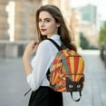 thumbnail image 6 of FORMRS Mini Backpack Purse for Women Quilted Travel Daypack Casual Shoulder Bag, Black Cat, 6 of 7