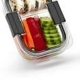 thumbnail image 5 of 5pk 2.85 cup Brilliance Meal Prep Containers, 2-Compartment Food Storage Containers: Kitchen, Lunch, Clear, 5 of 7