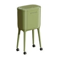 thumbnail image 1 of Cubo de basura con ruedas de 16 l para el hogar, con patas , sencillo y con tapa, para tocador, dormitorio, baño y oficina. Verde, 1 of 9