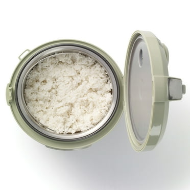 Starfrit 14-Cup Low-Carb Electric Rice Cooker, Green/Gray—with 7 Presets, 024737-001-0000