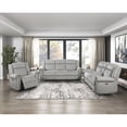 thumbnail image 5 of Lexicon Brennen Microfiber Dbl Reclining Love Seat with Center Console in Mist, 5 of 5