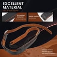 thumbnail image 6 of Leather and Metal Buckle Electric Guitar Strap Belt Shoulder Pad Adjustable Vintage Straps-Black Color, 6 of 10