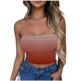 thumbnail image 1 of Tube Top for Women, Sleeveless Strapless Solid Color Polyester Top with Elastic Band, Regular Length, Black L, 1 of 5