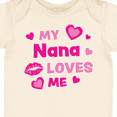 thumbnail image 4 of Inktastic Valentine's Day My Nana Loves Me Hearts and Lips Boys or Girls Baby Bodysuit, 4 of 5