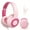 Pink, variant on Tonoshark Kids Wired Headphones with Microphone, Volume Limited to 85/94dB Pink Earphone for Girls, Foldable 3.5mm Jack Headset for School & Travel, Includes Portable Case