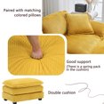 thumbnail image 3 of Noble House Large Modular Cloud Sofa,Comfortable Modern Style,Yellow, 3 of 10