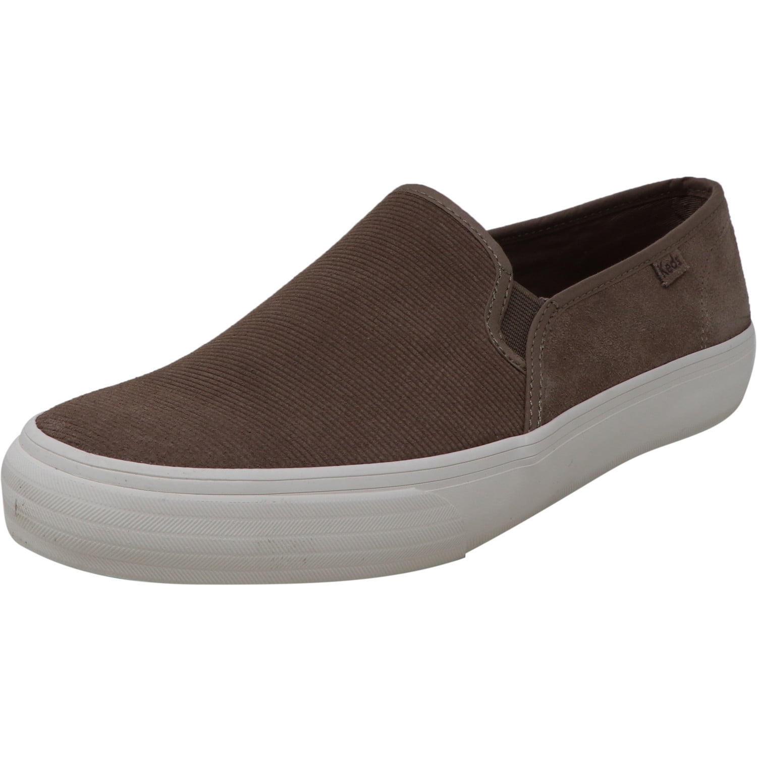 Keds Women's Double Decker Suede Taupe Ankle-High Slip-On Shoes - 6.5M ...