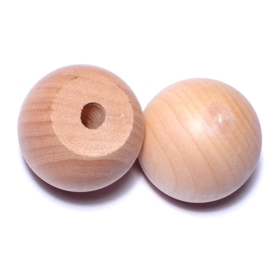 1" Birch Wood Ball Knobs BKBW-016 (5 pcs.)