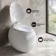 thumbnail image 3 of Plaisir Smart One-Piece 1.28 GPF Single Flush Toilet in Glossy White, 3 of 9