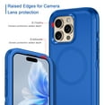 thumbnail image 3 of I-HONVA For iPhone 16 Pro Max Case Compatible with MagSafe,3-Layer Military Grade Drop Protection Anti-Slip Bumper Rugged Shockproof Dustproof Protection 6.9 inch Phone Case,Navy Blue, 3 of 6