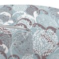 thumbnail image 3 of Floral Pouf Cover with Zipper, Soft Toned Spring Petals Ornamental Eco Shabby Form Herbs Classic Print, Soft Decorative Fabric Unstuffed Case, 30" W X 17.3" L, Pale Blue White Taupe, by Ambesonne, 3 of 5