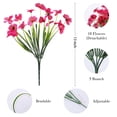 thumbnail image 4 of TETOU 12 Bundles Artificial Flowers for Outdoor Decoration, Fake Silk Colorful Plastic Flowers UV Resistant No Fade for Front Door Garden Yard Balcony Spring Farmhouse Decor(Mix color), 4 of 8