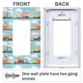 thumbnail image 3 of Yayeee Rocker Switch Wall Plate 1-Gang 4.6"x2.9" Home Decorative Outlet Cover, Cartoon Train Pattern, 3 of 6
