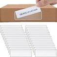 thumbnail image 3 of Sanmi Label Holders Adhesive Shelf Tag Clear Shelf Tag Index Card Pockets Plastic For Supermarket Bookshelf Mailbox Business Kitchen，Pack of 60, 3 of 6