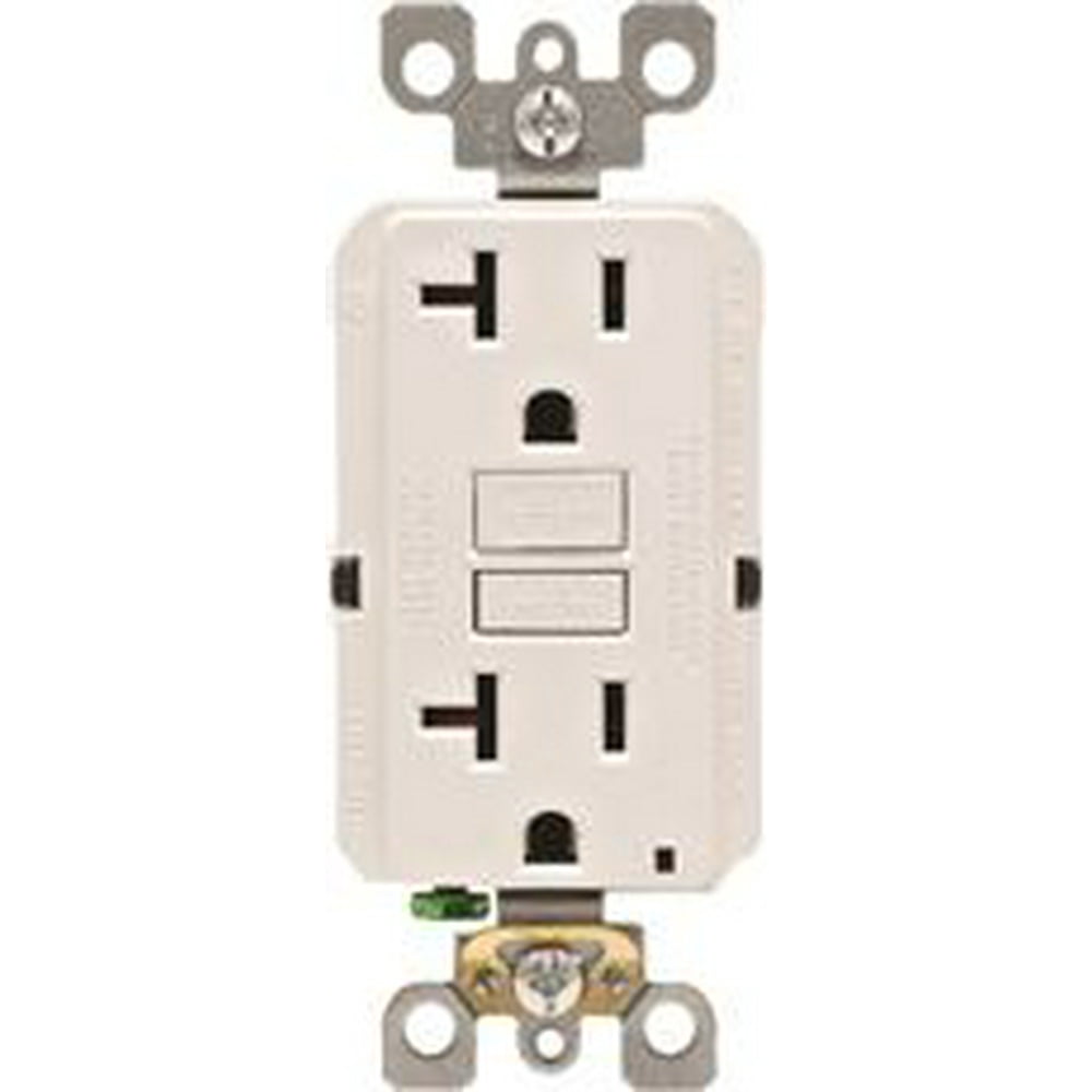 Leviton Smartlockpro 2Pole Hospital Grade Duplex Gfci Receptacle With