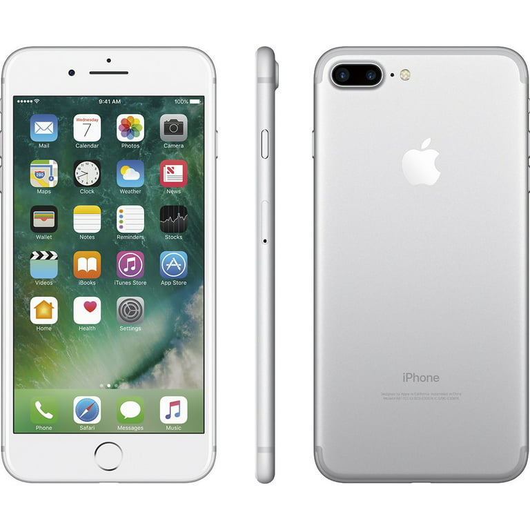 Restored Apple iPhone 7 Plus 128GB, Silver - Unlocked GSM (Refurbished)