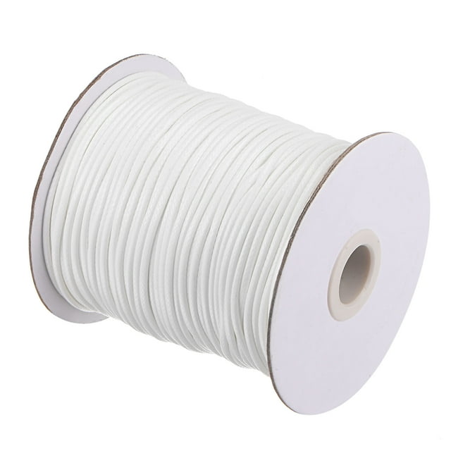 Unique Bargains Beading Thread Bracelet Weave Bead Craft Cord 2mm 78M/Roll (85-Yards) Decorative String, White