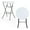 White, variant on HUANG 32" Round Folding Bar Height Table White - HDPE Portable Table with Removable Legs for Indoor Outdoor Wedding Party Commercial Events