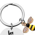 thumbnail image 4 of Lindo Feliz Llavero Anillo Acero Inoxidable Humor Regalo para Amigos Familia, 4 of 7