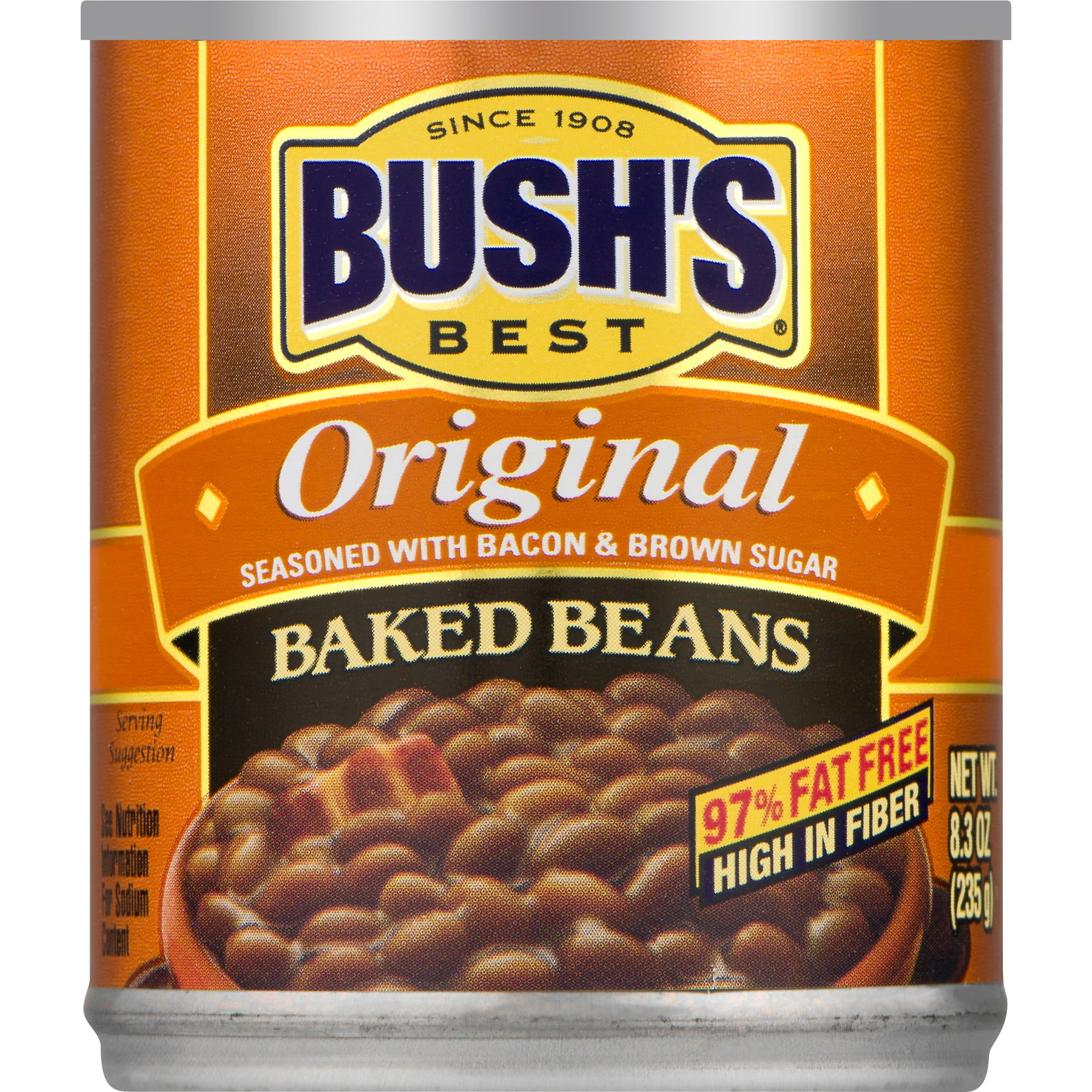 Боб Буш. Original Beans. Печеные Бобы по американски. Baked Beans PNG.