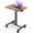 Brown, variant on JIOABL Mobile Height Adjustable Desk Computer Workstation for Classroom Home Office,White