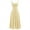 Yellow, variant on Women Floral Corset Spaghetti Strap Casual Sundress 2026 Summer Square Neck Boho Flowy Midi Slit Dress