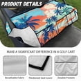 thumbnail image 6 of Whosucclay Palm Tree Pattern Golf Cart Seat Cover, 4 Front Storage Pockets Thick Blanket for Most 2-Seat Golf Carts Soft Golf Cart Seat Protector, 52.36"x 32.28", 6 of 7
